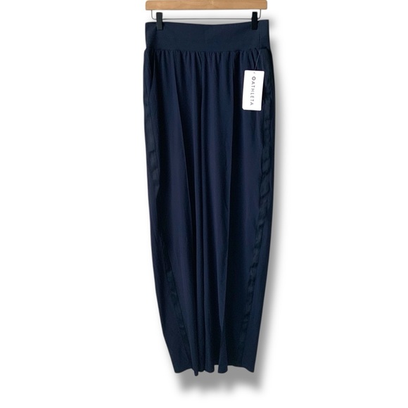 NWT ATHLETA Nolita Wide Leg Pants Navy 12T - Picture 2 of 12